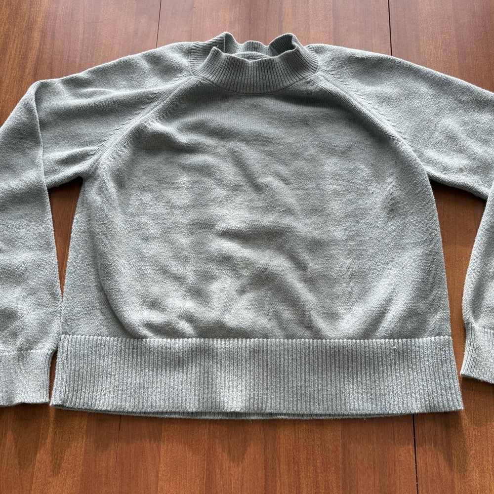 Daily Ritual Women's Light Green Turtleneck Sweater